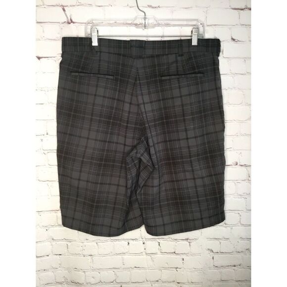 Nike Men’s size 36 Golf Shorts Dri Fit Tour Performance Flat Front Checked Plaid - Picture 4 of 6